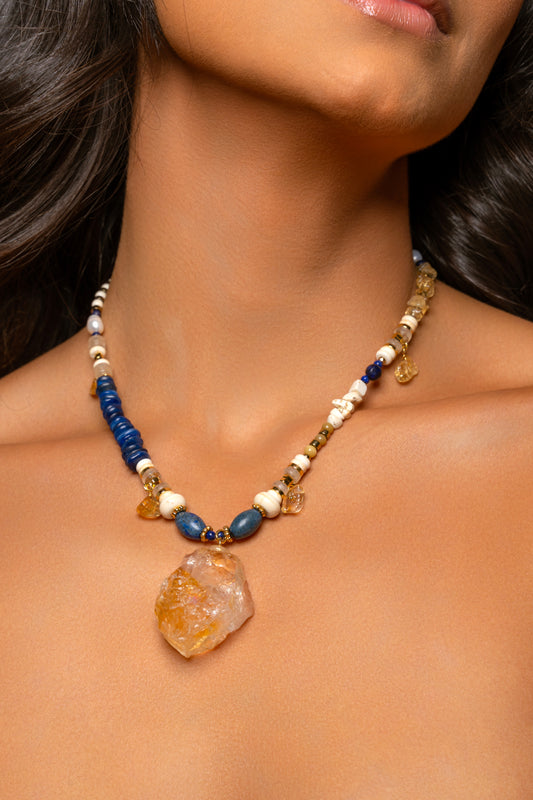Brisa necklace - Citrine Stone