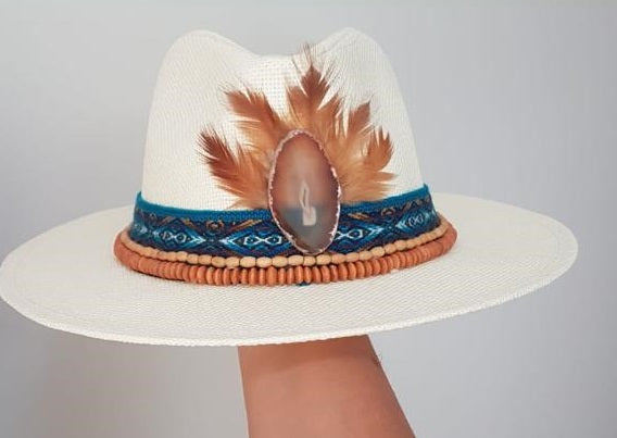 Crystal Agate Stone Hat